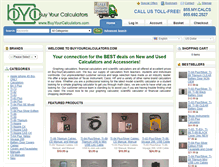 Tablet Screenshot of buyyourcalculators.com